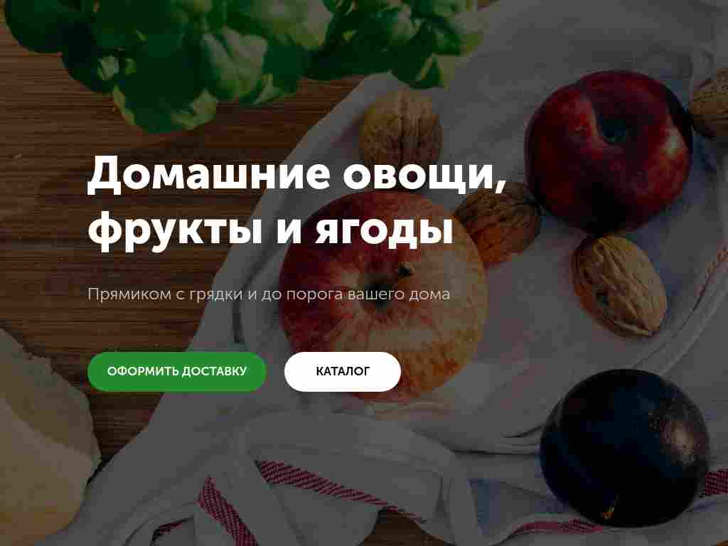 Обложка с двумя кнопками — доставка — блок для сайта, конструктор Fo.ru