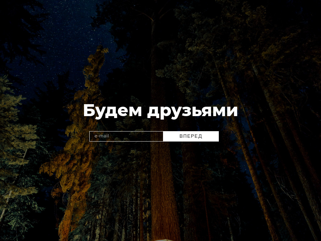 Подписка на фото — тёмный лес — блок для сайта, конструктор Fo.ru